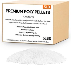 $23 5LB Poly pellets Weighted Stuffing Beads for Stuffed Animals