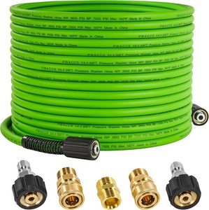 $40 PWACCS Pressure Washer Hose, 50 FT x 14, 3600 PSI, M22 Fittings