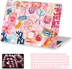 AKIT for MacBook Air 15 inch Case M5 M4 M3 M2 Chip 2026-2023, SumPink