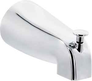 $23 Slip Fit Tub Spout with Pull-Up Diverter for 12 in Copper Tube
