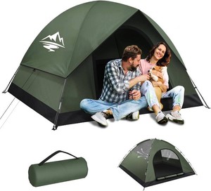 $45 Tents for Camping 23 Person, Waterproof Camping Tent with Rainfly