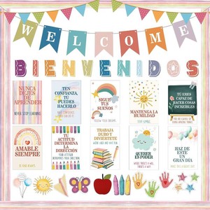 $20 Back to School Bienvenidos Banner Espa ol Spanish Bulletin Board