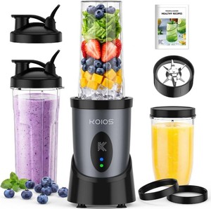 $50 KOIOS Smoothie Blender Kitchen, 900W Personal Blenders with 3 To-Go Cups