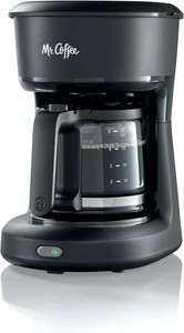 $36 Mr. Coffee  5-Cup Mini Brew Switch Coffee Maker, Black