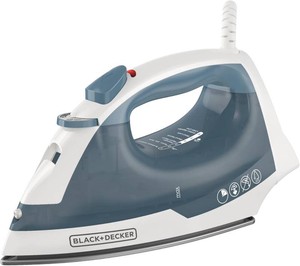 $21 BLACKDECKER Easy Steam Compact Iron for Clothes, Automatic Shutoff, Nonstick Plate, Light Weight, 1200 Watts