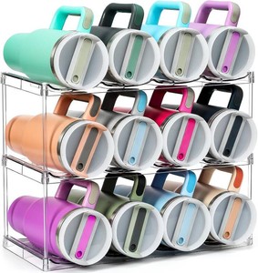 $20 Premium Water Bottle Organizer for Stanley 40OZ & Various Bottles, Tumblers