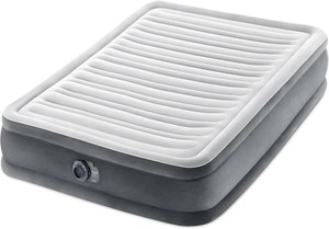 $63 INTEX Dura-Beam Deluxe Mid-Rise 13 Full Size Air Mattress w Built-in Pump