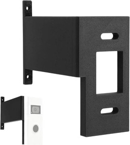 Doorbell Extender, Premium Durable Doorbell Brick Extension Mount Brick Mount Extension Practical Bracket Holder Accessories for Home Apartment Office (Black)