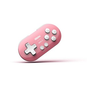 $20 8Bitdo Zero 2 Bluetooth Gamepad Keychain Sized Mini Controller for SwitchSwitch 2, Windows, Android (Pink Edition)