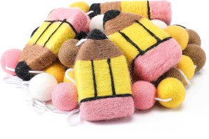 $22 Fanfanwin 2 Pcs 13.2 ft Pencil Felt Ball Banner Back to School Decorations