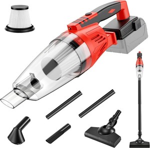 $56 Cordless Vacuum Compatible with Milwaukee 18V Battery (Tool Only), 4-in-1 Handheld Vacuum Cleaner, 36 CFM Portable Hand Vacuum with 204W Motor&HEPA Filter for Home, Car, Pet Hair, Floor