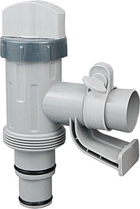 Plunger Valve with Pipe Holder   Pool Hose Adapter for Above Ground Pools, Pool Pump Hose Replacement Parts (1 Pack)