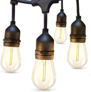 $34 addlon LED Outdoor String Lights 24FT Edison Vintage Weatherproof ETL