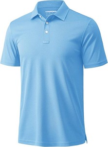 $25 MAGCOMSEN Mens Polo Shirts 3 Buttons Casual Work T Shirts Quick Dry Short Sleeve Golf Shirt Pique Jersey Outdoor Performance Size Small