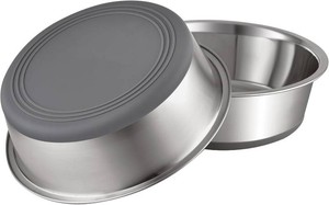 $22 PEGGY11 Nonslip Stainless Steel Dog Bowls, 11.4 US Cup Each, 2 Pack
