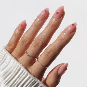 $20 Glamnetic Press On Nails - Short Almond, Glossy Fake Nails 30 Pc Full Kit