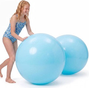 $30 Tradder 2 Pcs 45 Inch Giant Inflatable Beach Balls, Blue