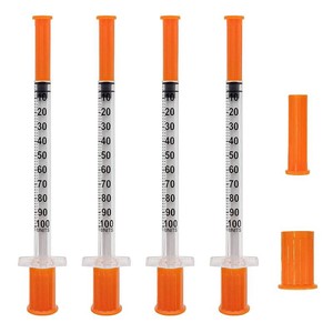 $22 100PCS 1mLcc 30Ga 516in 8mm,Individually Wrapped,Single Use