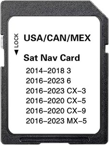 $29 BHP-166-EZ1T Navigation SD Card with the Latest Version of Map Data for the United States, Canada, and Mexico, Compatible with Mazda 3 6 CX-3 CX-5 CX-9 MX-5 2014-2023
