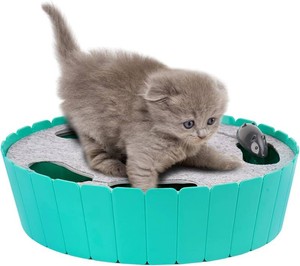 $29 Pawaboo Interactive Cat Toy with Running Mouse, Automatic Track Kitten Toy
