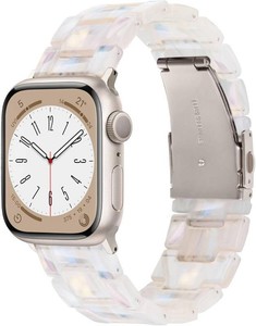 $21 V-MORO Lightweight Resin Bands Compatible with Apple Watch Band,Aurora