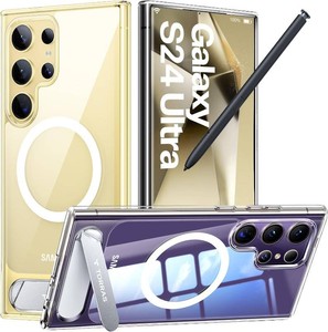 $33 TORRAS Strong Magnetic & Stand for Samsung Galaxy S24 Ultra Case Clear