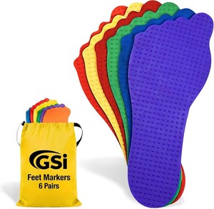 GSi Non-Slip Floor Spot Markers for Sports, Therapy & Classroom