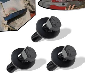 26-0671 & 3290-465 Blade Bolt & Washer Kit   3 Sets Fits Toro, Exmark, TimeMaster, Recycler  Black Oxide Steel, OEM Replacement