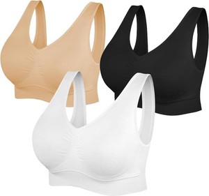 $42 SIMIYA Sports Bras for Women, Yoga Comfort Seamless Wireless Sports Bra Size 3XL