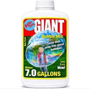 BUBBLETHING Giant Bubble Mix Makes 7 Gallons (896 oz.) Big Bubble Solution