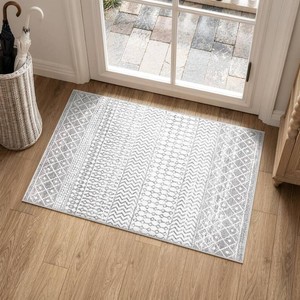 $23 Washable Farmhouse Bathroom Rug,2x3 Accent Front Door Indoor Mat