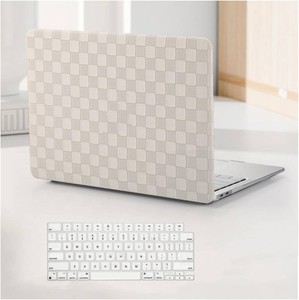 $26 for MacBook Pro 14 Inch Case 2026-2021 M1-M5 ProMax, Checker Beige