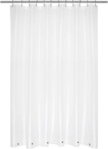 Mrs Awesome Frosted Shower Curtain Liner with 6 Magnets, 72x72