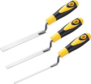 3 Pcs Pointer Trowel, 6-34 by 14, 38, 12,Rubber Handle