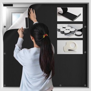 $29 BKSAI 100% Blackout Window Cover, Portable Magnetic Black Out Curtains for Window, Black Out Shades No Drill Cuttable Blackout Blinds for Bedroom, RV, Nursery, Media Room, 39x57 inch, 2Pack