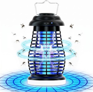 $28 Cordless Bug Zapper Outdoor, 4200V Electric Mosquito Zapper, Fly Trap, Rechargeable Portable Fly Zapper, Waterproof Mosquito Trap Insect Killer Indoor Outdoor for Camping, Garden, Backyard, Home