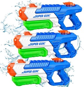 $20 3 Pack Water Guns for Kids Adults, 600cc High Capacity Super Squirt Soaker