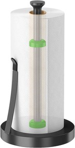 $23 Jesginboo Countertop Paper Towel Holder For Kitchen, Black Tension Arm