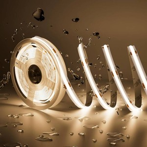$34 PAUTIX COB LED Strip Light IP65 Waterproof 32.8ft10m 5040LEDs Natural White 4000K,High Lumen Flexible CRI93 LED Tape 24V Super Bright,for Home&Office Lighting Project(Adapter&Dimmer Sold Separately)
