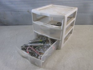 (CS) Sterilte 3-Drawer Organizer Missing 1 Drawer with Assorted Hardware