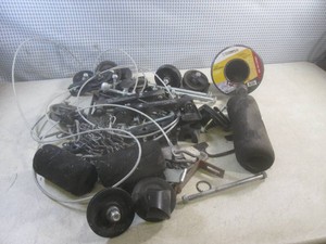 (F-1) 15ft Drum Auger and Misc Pullies, Cable, Chain, Harware and AudioVidio Wall Mounts