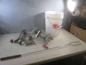 (BS) Work Shops Table Clamp with Accessories and Other Misc in Bucket
