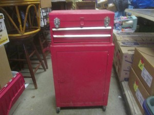 (EW3) Small Tool Box Chest and Cabinet 33 12 Tall