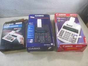 (EW7) 3 Open Box Printing Calculators As-Is