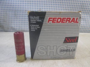 (BS) 12 - 12 GA 4 Shot 3 Steel Federal Rounds