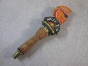 (FS) Shock Top Belgian White Wheat Ale Beer Tap Handle 10 78