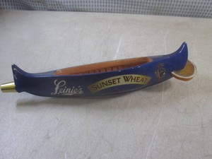 (FS) Leinies Sunset Wheat Beer Tap Handle 13 34