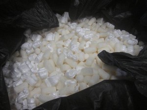 (A-4T) 55- Gallon Bag Full of Packing Peanuts