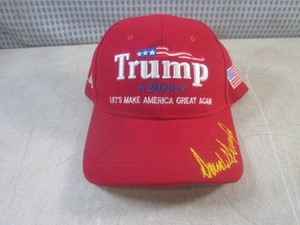 (H-2) Trump 2024 Signature Embroidered Cap Velcro Closure