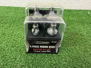 4 Piece Round Over Router Bit Set 14 Shank Carbide Tipped